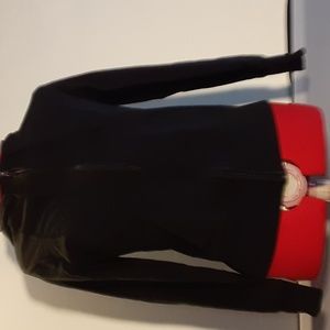 Black hooded zip up sweatshirt size M